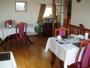 View of the breakfast room